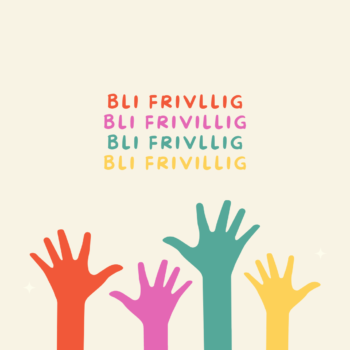 Cream Minimalist International Volunteer Day Instagram Post With Colorful Hands Illustration